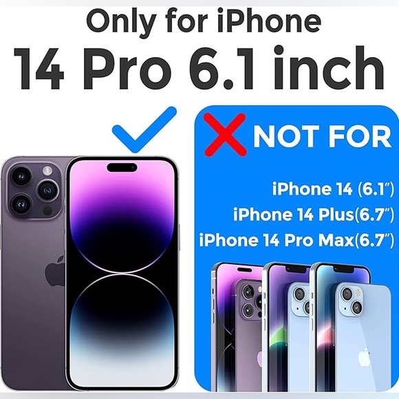 Magnetic Designed for iPhone 14 Pro Case Clear with Magsafe - Picture 2 of 4